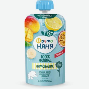 Напиток ФрутоНяня яблоко-банан-манго-маракуйя 130мл