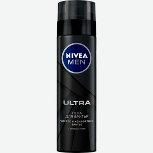 Пена для бритья Nivea Men Ultra С активным углем 200мл