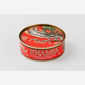 Килька каспийская нераздел. обжаренная в томатном соусе, 240 г 240 г