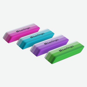 Ластик Berlingo Stripes скошенный, 50х19х9 мм