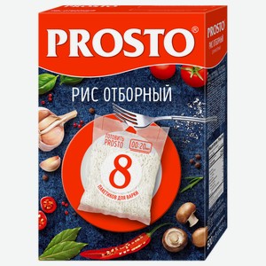 Рис Просто Отборный длиннозерный (62.5г x 8шт), 500г Россия
