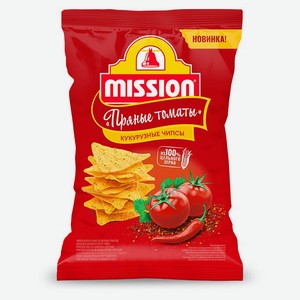Чипсы кукурузные Mission со вкусом Пряные томаты, 150 г