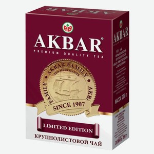 Чай Akbar, черный, 200 г