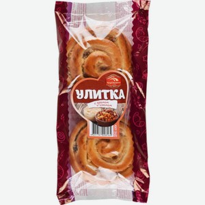 Булочка Черемушки Улитка крем-изюм, 100г