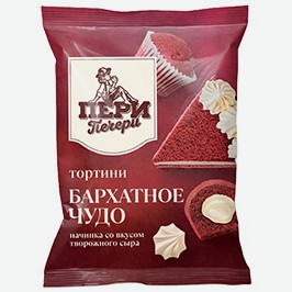 Тортини Пери Печери Бархатное Чудо, С Начинкой Со Вкусом Творожного Сыра, 315 Г