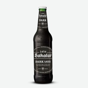 Пиво Bakalar Dark Beer фильтрованое темное, 0.5л