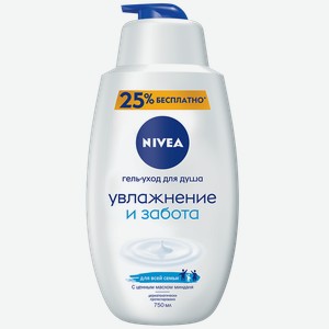 Гель для душа NIVEA®, Нежное увлажнение, 750мл