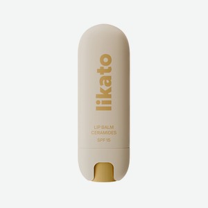 LIKATO Бальзам для губ с церамидами и SPF15, ваниль, 3,5 г.