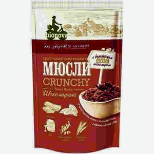 Мюсли Bionova Crunchy Шоколадные 400г