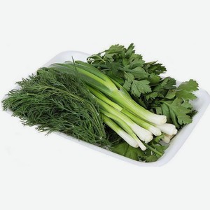 Зелень ассорти (лук зеленый, укроп, петрушка) 100г