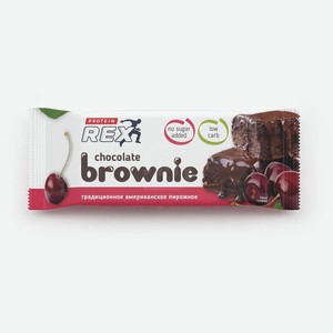 Пирожное протеиновое Брауни вишневое Protein Rex 50 г.
