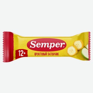 Фруктовый батончик Semper яблоко банан с 12 мес., 15 г