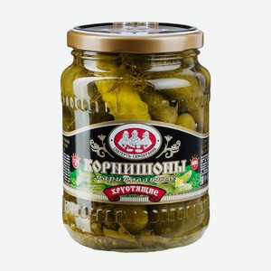 Корнишоны Скатерть-Самобранка маринованные хрустящие 720мл ст/б