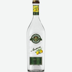 Водка Зелёная марка Лимон 0.5 л