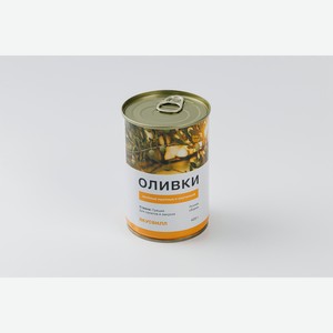 Оливки зеленые крупные с косточкой, ж/б, 420 г 420 г