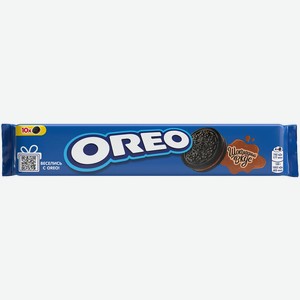 Печенье Oreo шоколадное с начинкой со вкусом шоколада, 95г