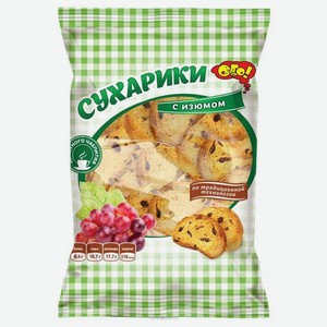 Сухарики Ого! с изюмом, 250 г