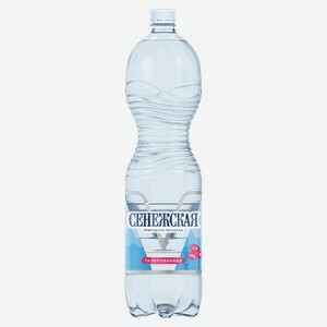Вода минеральная СЕНЕЖСКАЯ, Газированная, 1,5л