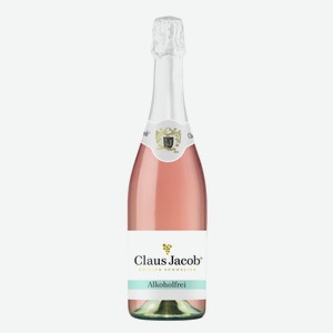 Вино игристое безалкогольное Claus Jacob розовое сладкое, 0.75л Германия