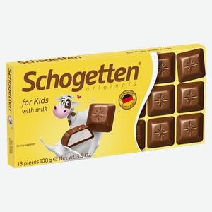 Шоколад SCHOGETTEN Kids, 100г