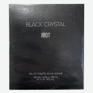 Туалетная вода муж Riot BLACK CRYSTAL 100мл