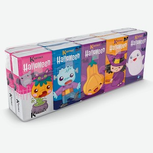 KARTIKA Платочки носовые бумажные  Helloween , 90 шт.