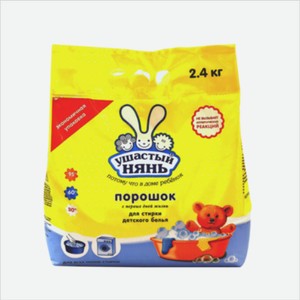 Стиральный порошок УШАСТЫЙ НЯНЬ детский 2,4кг