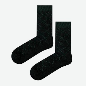 DEGA Носки Ромбы Green, Размер: 29