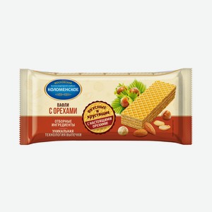 Вафли с орехами 200г Коломенский