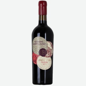 Вино Masseria Doppio Passo Primitivo-Zinfandel Италия красное полусухое 13%, 750мл