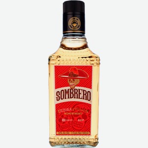 Текила Sombrero Reposado 38% 500мл 500 г