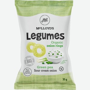Снек Biologic.tv из зеленого гороха и кукурузы со вкусом сметаны и лука Legumes