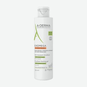 A-DERMA Смягчающий пенящийся гель для сухой кожи Exomega Control, 200 мл