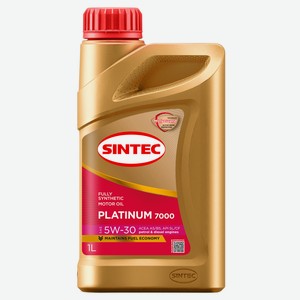 Масло моторное Sintec Platinum 7000 5W-30 A5/B5 SL/CF синтетическое, 1 л