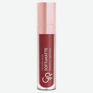 GOLDEN ROSE Жидкая помада SOFT&MATTE CREAMY LIPCOLOR, №15