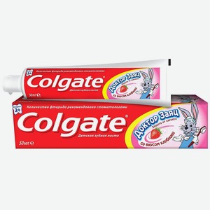 З/П COLGATE Детская Доктор Заяц 50мл Вкус клубники
