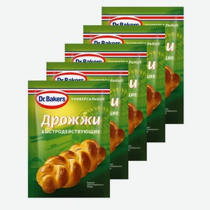 Дрожжи быстродействующие сух. мульти пак 25г (5г*5шт)Dr.Bakers