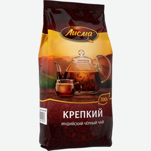 Чай черный Лисма крепкий листовой, 300г Россия