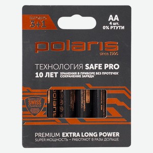 Батарейки литиевые Polaris PB АА (4шт) Premium