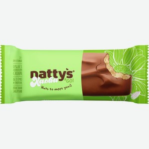 Батончик шоколадный Nattys&Go Sunny Халва, 45г Россия