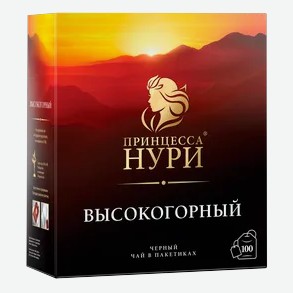 Чай черный «Принцесса Нури» высокогорный с/я, 100 пакетиков