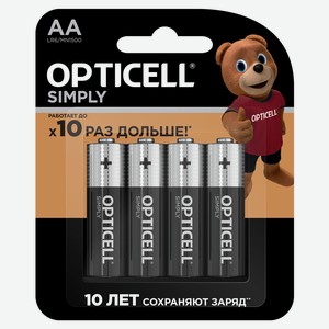 OPTICELL SIMPLY Батарейки AA 4шт