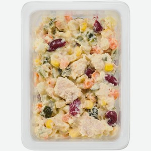 Салат Пятёрочка Кафе Деревенский с курицей и фасолью 200 г