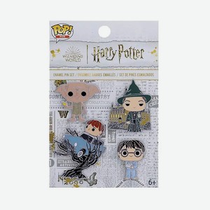FUNKO Фигурка Harry Potter набор из 4 эмалированных тарелок значок Hp Room Of Secrets 4 см, Мультиколор