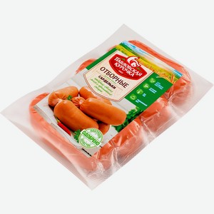 Сардельки ПАВЛОВСКАЯ КУРОЧКА Отборные н/о в/у, Россия, 400 г