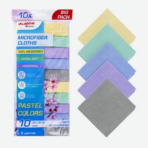 Салфетки микрофибра 30х30см 10шт