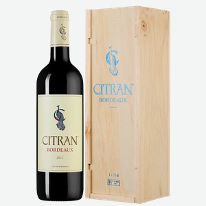 Вино Le Bordeaux de Citran Rouge в подарочной упаковке, Chateau Citran, 2022, 0.75 л
