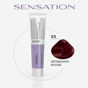 ESTEL PROFESSIONAL Безаммиачная краска для волос DE LUXE SENSATION, 5/5 светлый шатен красный, 60 мл