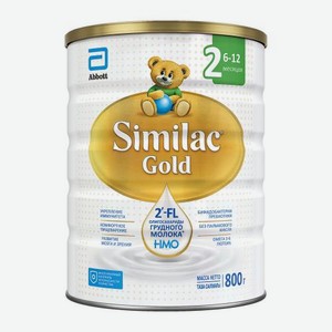 Сухая молочная смесь с 6 до 12 месяцев Similac Gold 2 800г