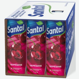 Нектар Santal черешневый, 1л x 12 шт